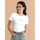 Sinsay ženska majica kratkih rukava s natpisom 8351J-01X | shoptok.hr