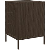  Vrtni ormarić za pohranu smeđi 55x59x80 cm od poliratana | shoptok.hr