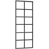  Klizna vrata s priborom ESG staklo i aluminij 76 x 205 cm | shoptok.hr