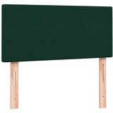 Box Spring krevet s madracem i LED tamnozeleni 80x220 cm baršun | shoptok.hr