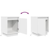  Noćni ormarić s LED svjetlima bijeli 38x34x50 cm | shoptok.hr
