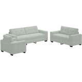  Set sofe 3 pcs Svijetlo siva 221 x 80 x 80 cm Baršun | shoptok.hr