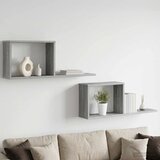  Plutajuće police 2 kom. Siva Sonoma 80 x 15 x 30 cm - Siva Sonoma 2 | shoptok.hr