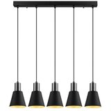  Visilica na sajli KEM 5xE27/40W/230V crna | Eponuda.com