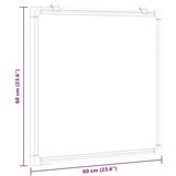  magnetna tabla 60x60x1,7 cm aluminij, (21413943) | Shoptok.si