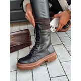 DStreet Botki damskie HARDSTEP wiązane czarne | Shoptok.si