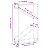  Stalak za drva bijeli 60x25x100 cm hladno valjani čelik | shoptok.hr