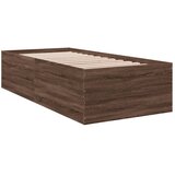  Okvir za krevet smeđi hrast 100 x 200 cm konstruirano drvo | Eponuda.ba