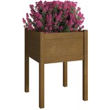 vidaXL Vrtno cvetlično korito 2 kosa medeno rjavo 50x50x70 cm borovina | Shoptok.si