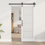 vidaXL Unutarnja vrata s staklom "ORKDAL" Bijela 73,5x198,5x4 cm Cijene