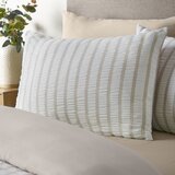 Catherine Lansfield Bež 3-dijelna posteljina za bračni krevet 200x200 cm So Soft Seersucker Stripe – | shoptok.hr