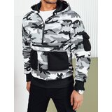 DStreet Bluza męska moro z kapturem biała Cene