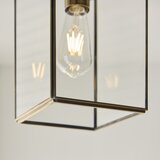  Endon 119142 - Luster na lancu HAMMOND 1xE27/10W/230V 17x17 cm mesing | Eponuda.com