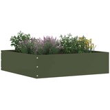 vidaXL Robovi trave Olivno zelena 50 x 50 x 13 cm Jeklo | Shoptok.si