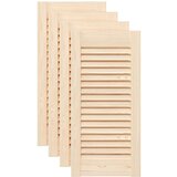 vidaXL Vrata ormarića Dizajn rešetki 4 kom 61,5x29,5 cm puno drvo bor | shoptok.hr