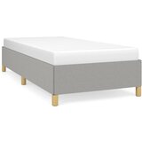  Okvir kreveta bez madraca svjetlosivi 100x200 cm od tkanine | shoptok.hr