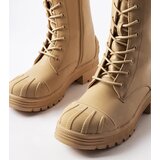Gemre Beige boots on a thicker sole Manara | Shoptok.si