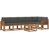  Set vanjskih sofa 7 kom. Prirodna i antracit | shoptok.hr