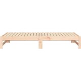  Dnevni ležaj na izvlačenje 2 x (75x190) cm od masivne borovine | shoptok.hr