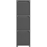 Police za izlaganje s 9 kutija sive 103x30x107,5 cm od tkanine | shoptok.hr