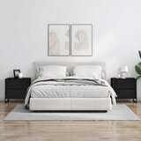  Noćni ormarić s ladicama 2 pcs Crni hrast 50 x 39.5 x 50 cm | Eponuda.com