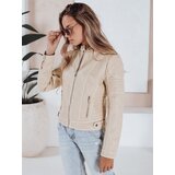 DStreet Kurtka damska skórzana ROCKMISS bezowa | Shoptok.si