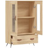  Visoka komoda boja hrasta 69,5 x 31 x 115 cm konstruirano drvo | shoptok.hr