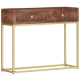 vidaXL Konzolna mizica 90x30x75 cm trden mangov les | Shoptok.si