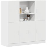 vidaXL Komplet kuhinjskih omaric 3-delni bel inženirski les, (21814402) | Shoptok.si
