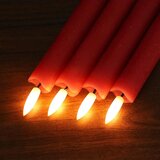 ELDNACELE 6x LED stožčaste sveče z daljincem rdeče 24,5 cm | Shoptok.si