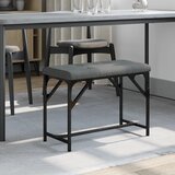 vidaXL Jedilna klop temno siva 62x32x45 cm jeklo in blago Cene