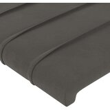  Okvir za krevet s uzglavljem tamnosivi 120x200 cm baršunasti | shoptok.hr