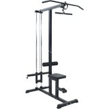vidaXL Lat Pulldown naprava z nastavljivim sediščem 80 kg obremenljivo jeklo | Shoptok.si