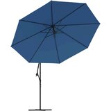  Konzolni suncobran s LED svjetlima 350 cm azurni | shoptok.hr