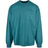 Urban Classics Pigment-dyed long-sleeved pocket teal | Shoptok.si