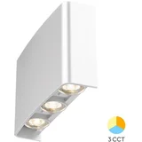 spoljna zidna led lampa 6X1W 3IN1 bela