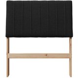 vidaXL tapecirano vzglavje črna 75 cm masivno borovo les | Shoptok.si
