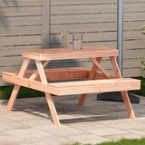 vidaXL Piknik miza 105x134x75 cm trden les douglas Cene