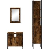 vidaXL 3-dijelni set kupaonskog namještaja boja hrasta drveni | shoptok.hr