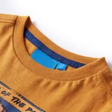  Dječja majica dugih rukava tamna oker boja 104 | shoptok.hr
