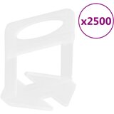 vidaXL Kopče za niveliranje pločica 2500 kom 3 mm | shoptok.hr