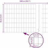 Euro ograda 0,4 x 10 m Željezo prekriveno PVC-om | shoptok.hr