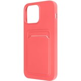 AVIZAR Ovitek za iPhone 14 Pro Max z držalom za kartice, prilagodljiv in mehak silikonski - koral, (20714949) Cene