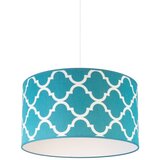  Duolla - Luster na sajli MAROKO 1xE27/40W/230V prečnik 45 cm tirkizna/bela | Eponuda.com