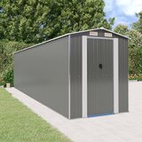vidaXL Vrtna lopa svetlo siva 192x772x223 cm pocinkano jeklo Cene