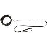 Bad Kitty - Ogrlica s šiljcima i povodcem (crna) | shoptok.hr