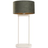 QAZQA Tafellamp beige met groene ovale kap en gouden binnenkant 35cm - Thijmen Cene