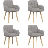  Trpezarijske stolice 4 pcs Bouclé Svjetlosiva 59 x 57 x 85 cm | Eponuda.com