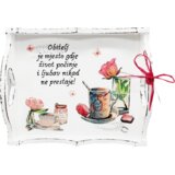  Poklon za prijateljicu, kumu, mamu, sestru... Poslužavnik Š16012 | shoptok.hr
