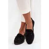 Boto Women's Flat Loafers with Laces Black Zalina | Shoptok.si